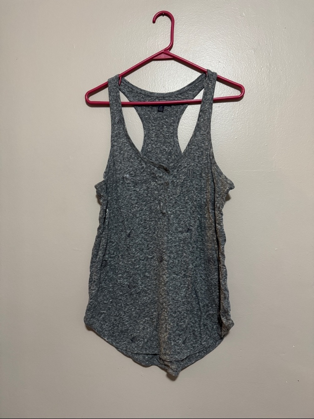 American eagle Women’s Gray Racerback Tank Top - Soft Everyday Layering
